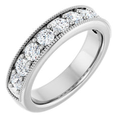 Platinum 3/4 CTW Lab-Grown Diamond Anniversary Band