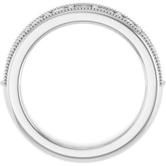 Platinum 3/4 CTW Lab-Grown Diamond Anniversary Band