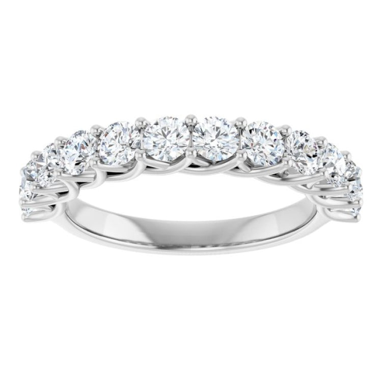 Platinum 1 CTW Lab-Grown Diamond Anniversary Band
