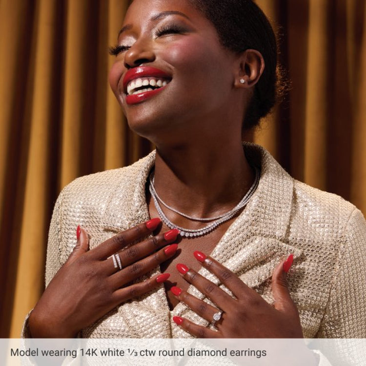 14K Rose 6 mm Natural Aquamarine Earrings