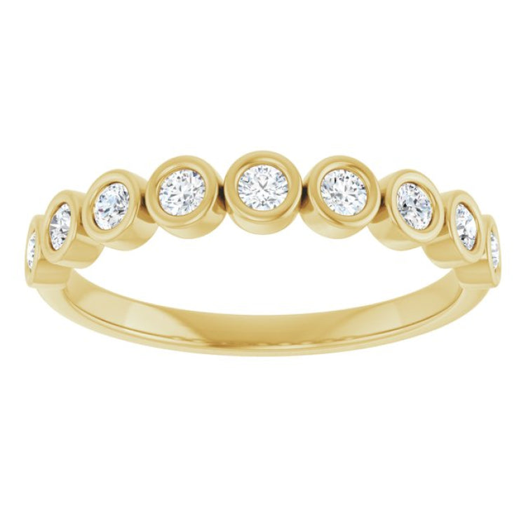 14K Yellow 1/4 CTW Lab-Grown Diamond  Anniversary Band