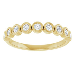 14K Yellow 1/4 CTW Lab-Grown Diamond  Anniversary Band