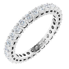 14K White 7/8 CTW Lab-Grown Diamond  Eternity Band