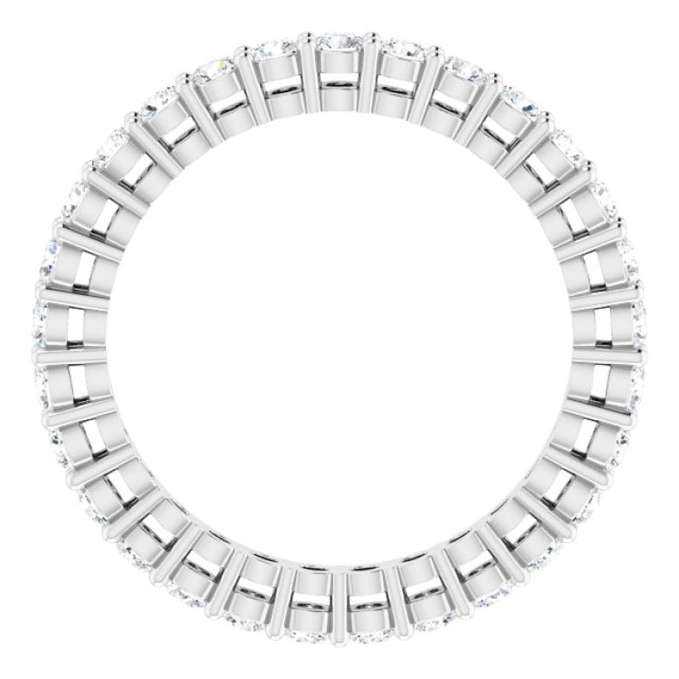 14K White 7/8 CTW Lab-Grown Diamond  Eternity Band