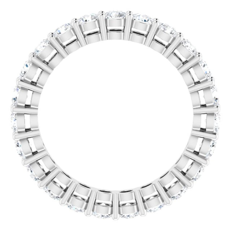 14K White 1 3/8 CTW Lab-Grown Diamond  Eternity Band Size 5