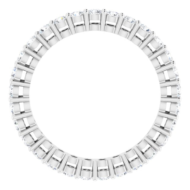 14K White 7/8 CTW Lab-Grown Diamond  Eternity Band