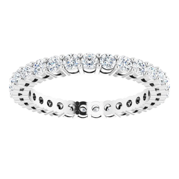 14K White 7/8 CTW Lab-Grown Diamond  Eternity Band