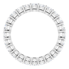 14K White 1 3/8 CTW Lab-Grown Diamond  Eternity Band Size 5.5