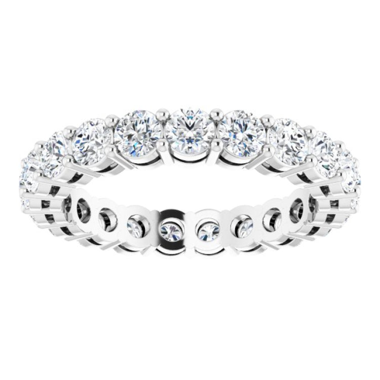 14K White 1 7/8 CTW Lab-Grown Diamond  Eternity Band