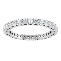 14K White 9/10 CTW Lab-Grown Diamond  Eternity Band