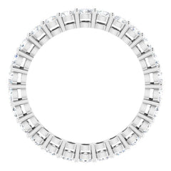 14K White 1 1/2 CTW Lab-Grown Diamond  Eternity Band Size 7