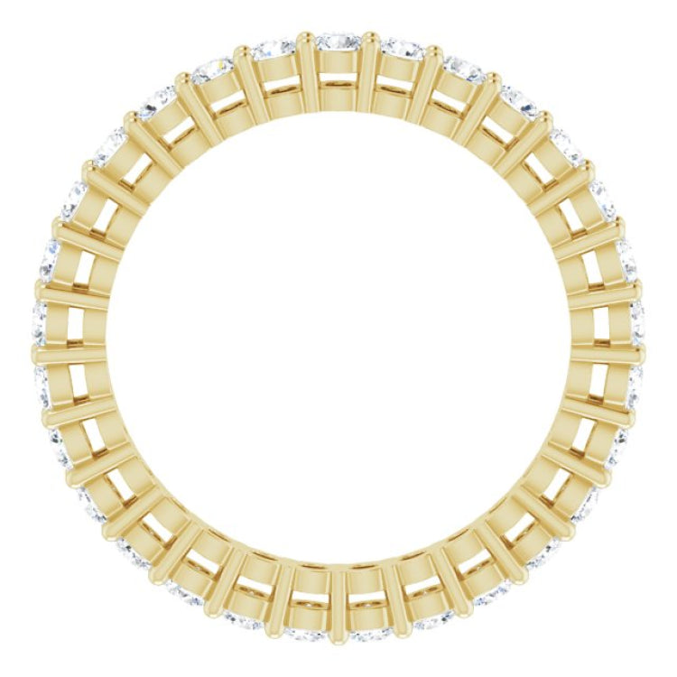 14K Yellow 7/8 CTW Lab-Grown Diamond  Eternity Band