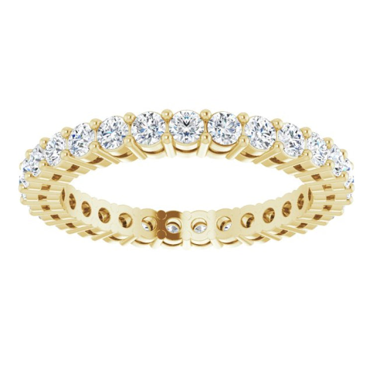 14K Yellow 7/8 CTW Lab-Grown Diamond  Eternity Band