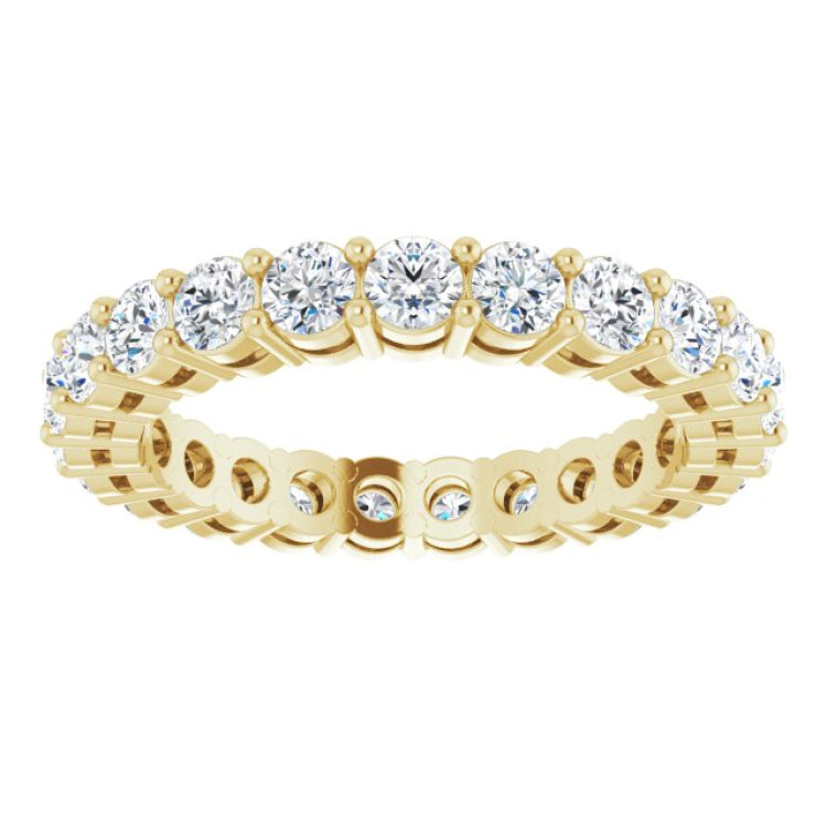 14K Yellow 1 3/8 CTW Lab-Grown Diamond  Eternity Band Size 5