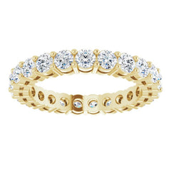14K Yellow 1 3/8 CTW Lab-Grown Diamond  Eternity Band Size 5