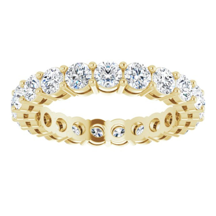 14K Yellow 1 3/4 CTW Lab-Grown Diamond  Eternity Band
