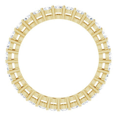 14K Yellow 7/8 CTW Lab-Grown Diamond  Eternity Band
