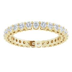 14K Yellow 7/8 CTW Lab-Grown Diamond  Eternity Band