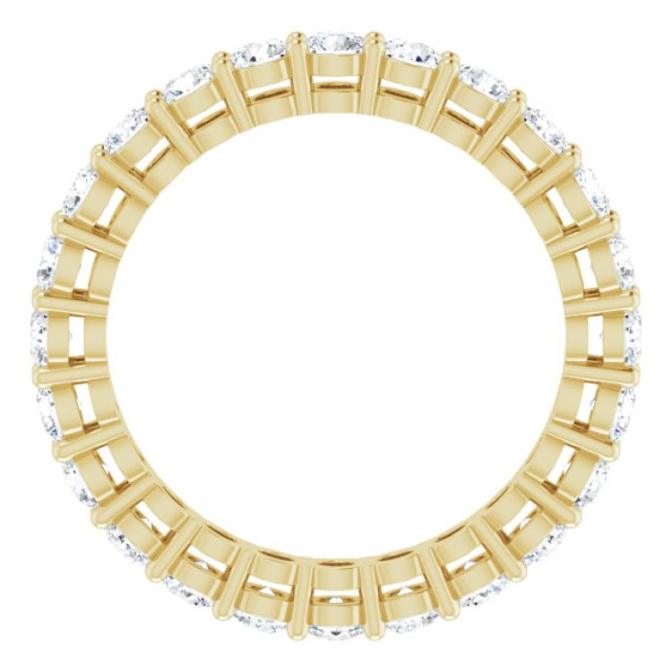 14K Yellow 1 3/8 CTW Lab-Grown Diamond  Eternity Band Size 5.5