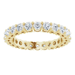14K Yellow 1 3/8 CTW Lab-Grown Diamond  Eternity Band Size 5.5