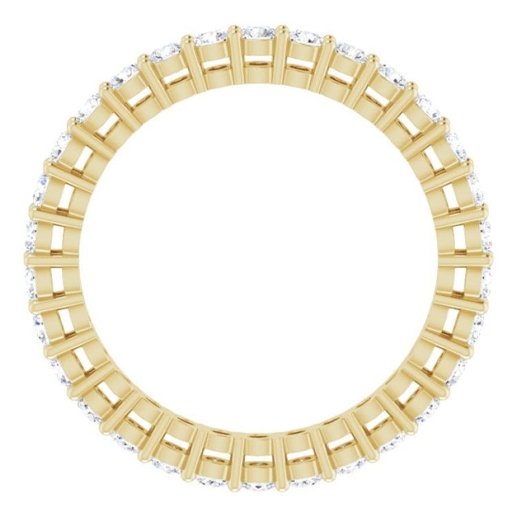 14K Yellow 9/10 CTW Lab-Grown Diamond  Eternity Band