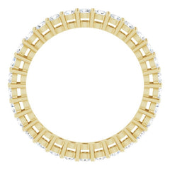 14K Yellow 9/10 CTW Lab-Grown Diamond  Eternity Band
