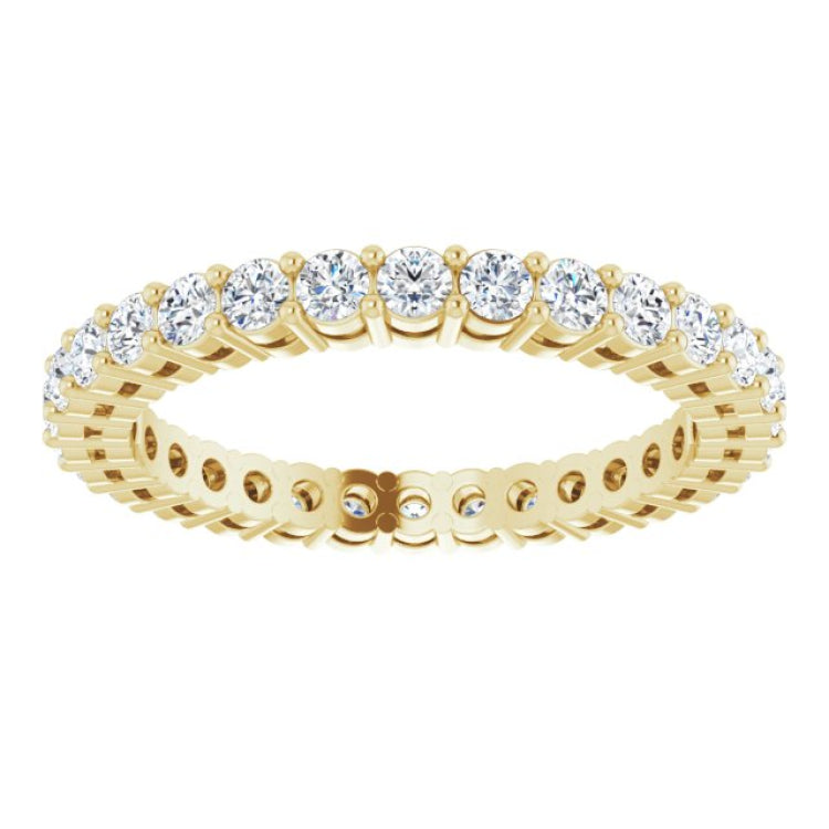14K Yellow 9/10 CTW Lab-Grown Diamond  Eternity Band