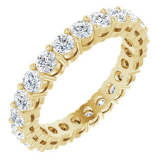 14K Yellow 1 3/8 CTW Lab-Grown Diamond  Eternity Band Size 6