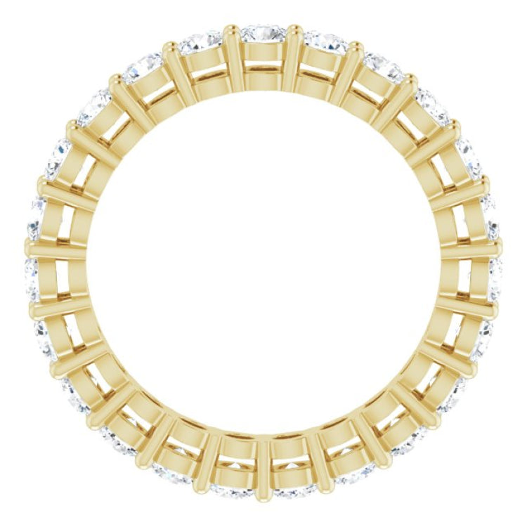 14K Yellow 1 3/8 CTW Lab-Grown Diamond  Eternity Band Size 6