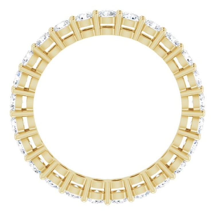 14K Yellow 1 1/2 CTW Lab-Grown Diamond  Eternity Band Size 6.5