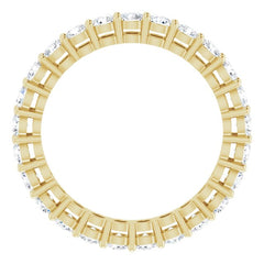 14K Yellow 1 1/2 CTW Lab-Grown Diamond  Eternity Band Size 6.5