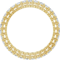 14K Yellow 9/10 CTW Lab-Grown Diamond  Eternity Band