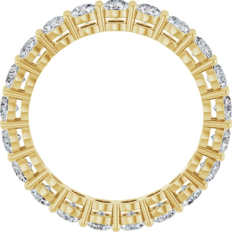 14K Yellow 2 1/5 CTW Lab-Grown Diamond  Eternity Band
