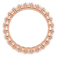 14K Rose 1 3/8 CTW Lab-Grown Diamond  Eternity Band Size 5.5