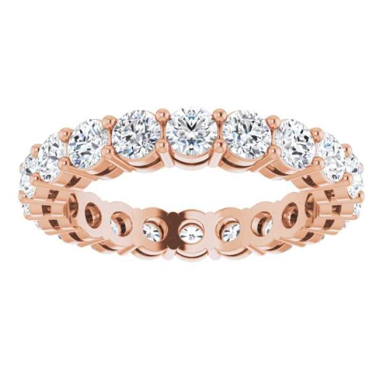 14K Rose 1 3/4 CTW Lab-Grown Diamond  Eternity Band