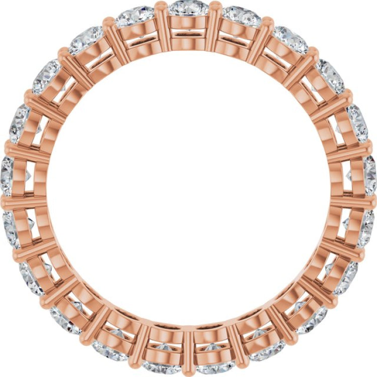 14K Rose 2 1/5 CTW Lab-Grown Diamond  Eternity Band
