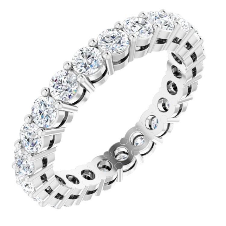 Platinum 1 3/8 CTW Lab-Grown Diamond  Eternity Band Size 5