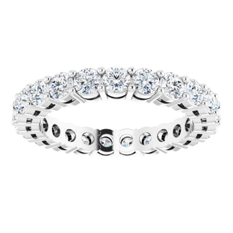Platinum 1 3/8 CTW Lab-Grown Diamond  Eternity Band Size 5