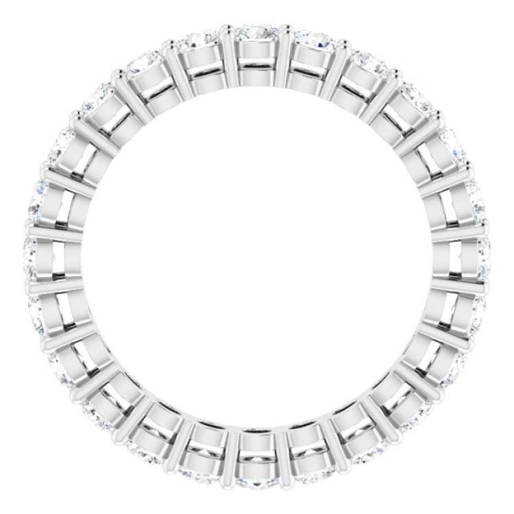 Platinum 1 3/8 CTW Lab-Grown Diamond  Eternity Band Size 5.5