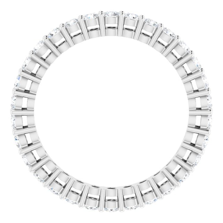 Platinum 9/10 CTW Lab-Grown Diamond  Eternity Band