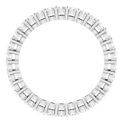 Platinum 9/10 CTW Lab-Grown Diamond  Eternity Band