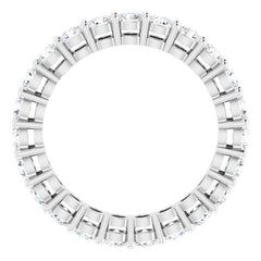 Platinum 1 3/8 CTW Lab-Grown Diamond  Eternity Band Size 6