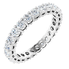 Platinum 1 1/2 CTW Lab-Grown Diamond  Eternity Band Size 6.5