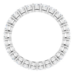 Platinum 1 1/2 CTW Lab-Grown Diamond  Eternity Band Size 6.5