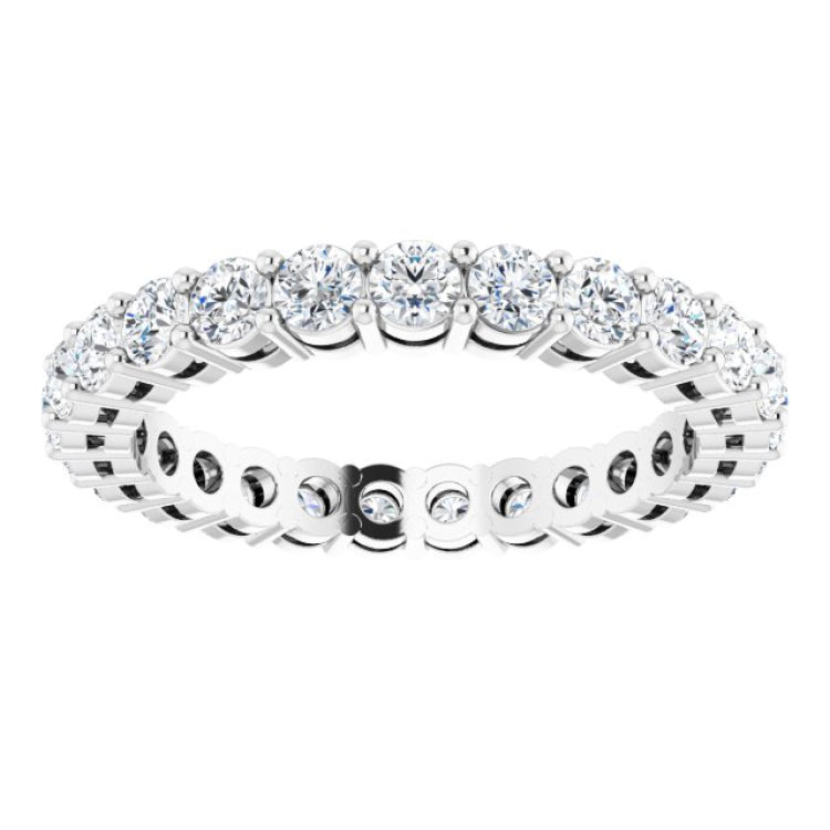 Platinum 1 1/2 CTW Lab-Grown Diamond  Eternity Band Size 6.5
