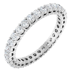 Platinum 9/10 CTW Lab-Grown Diamond  Eternity Band