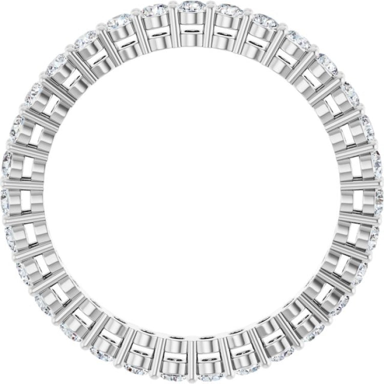 Platinum 9/10 CTW Lab-Grown Diamond  Eternity Band