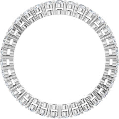 Platinum 9/10 CTW Lab-Grown Diamond  Eternity Band