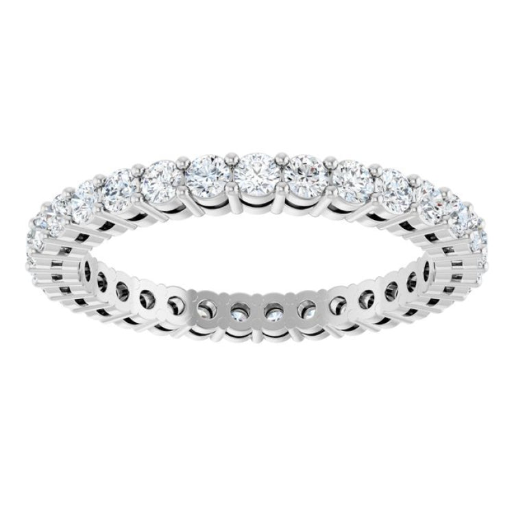 Platinum 9/10 CTW Lab-Grown Diamond  Eternity Band