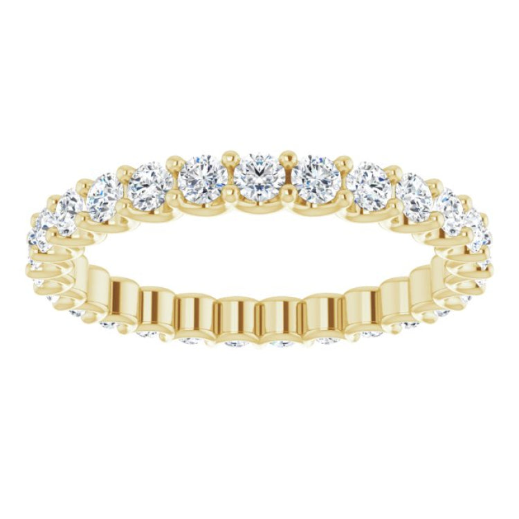 14K Yellow 3/4 CTW Lab-Grown Diamond  Eternity Band Size 5